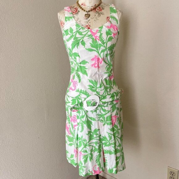 Missā Sixty Italy pleated vintage floral dress small - Picture 2 of 6